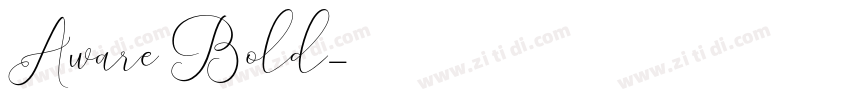 Aware Bold字体转换